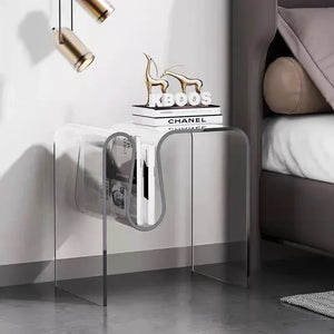 de homê Nordic Bent Rack Acrylic Side Table