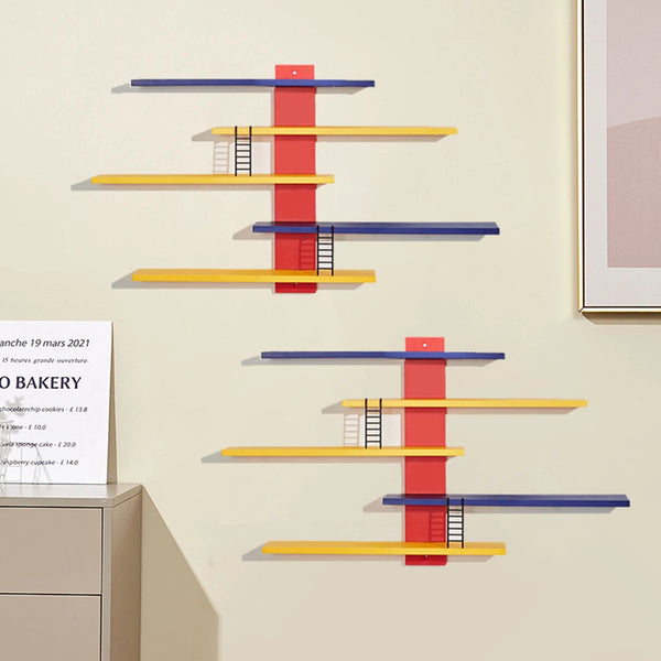 Mensole espositive da parete in stile arcade retrò