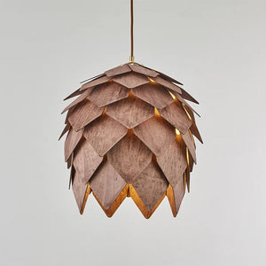 Pine Cone Solid Wood Chandelier