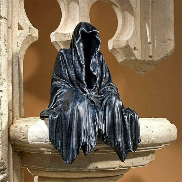 Grim Reaper with Black Robe Nightcrawler Statue