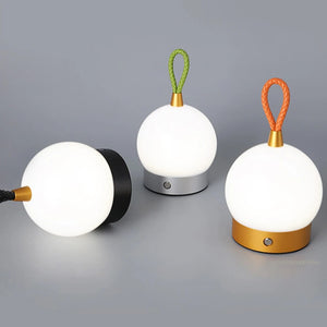 Lampe d'ambiance tactile portable de style extérieur