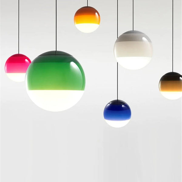 Nordic Candy Glass Ball Dipping Pendant Ceiling Lamp