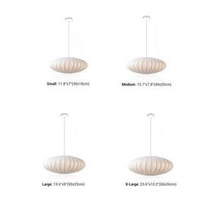 Lustre en soie de style japonais Wabi-sabi