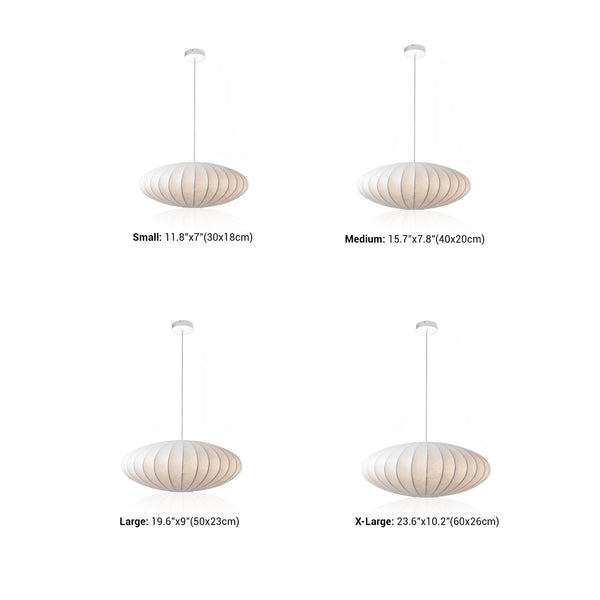 Lustre en soie de style japonais Wabi-sabi