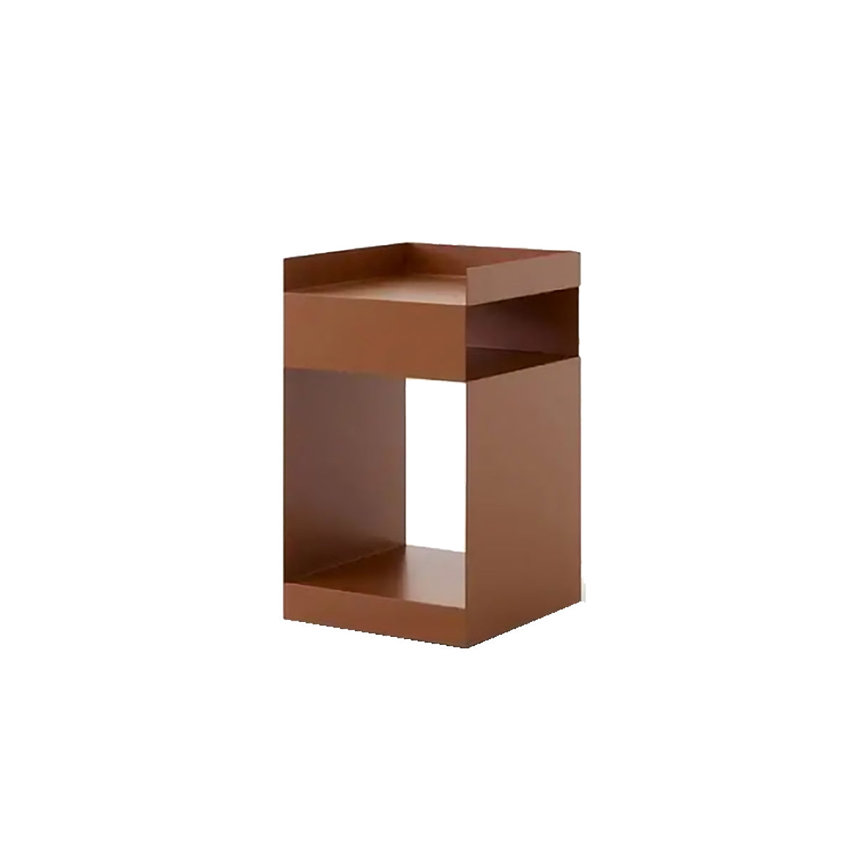 Danish Modern Metal Origami Side Table