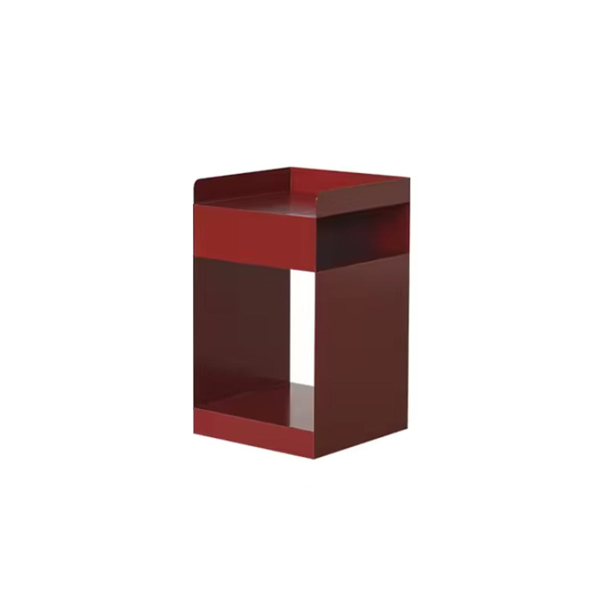 Danish Modern Metal Origami Side Table