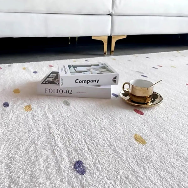 Spotted Rainbow Color Carpet Area Rug