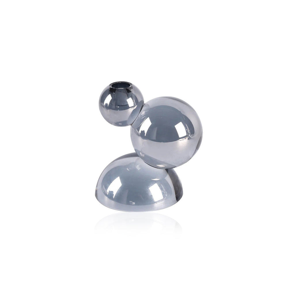 Stacked Ball Crystal Candle Holders