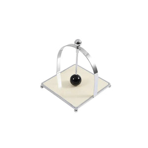 Stainless Steel Wooden Ball Napkin Holder