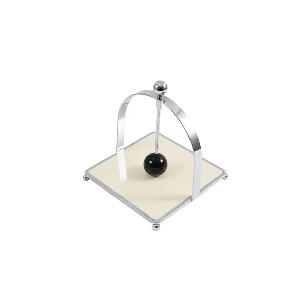 Stainless Steel Wooden Ball Napkin Holder
