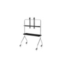 Studio Lima Stainless Steel Wooden Shelf Moving TV Stand