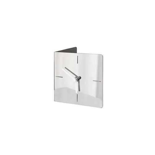 Studio Lima Stainless Steel Plate Table Clock