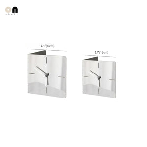 Studio Lima Stainless Steel Plate Table Clock