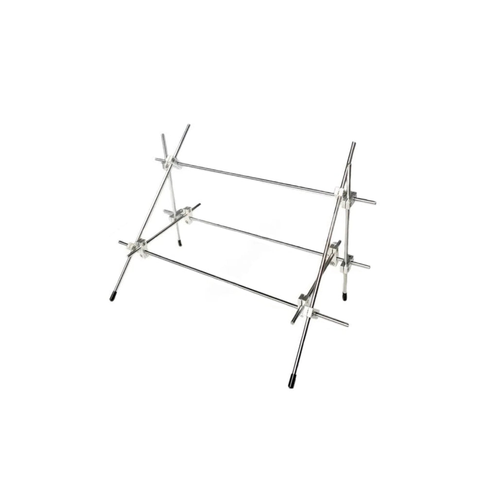 Studio Lima Stainless Steel Record Display Stand Rack