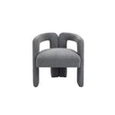 Teddy Fabric Open Back Lounge Chair