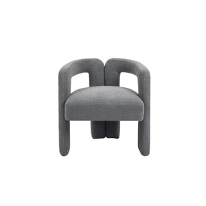 Teddy Fabric Open Back Lounge Chair