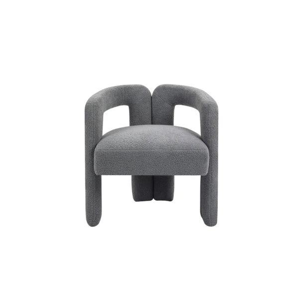 Teddy Fabric Open Back Lounge Chair