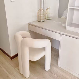 Teddy Fabric Open Back Lounge Chair