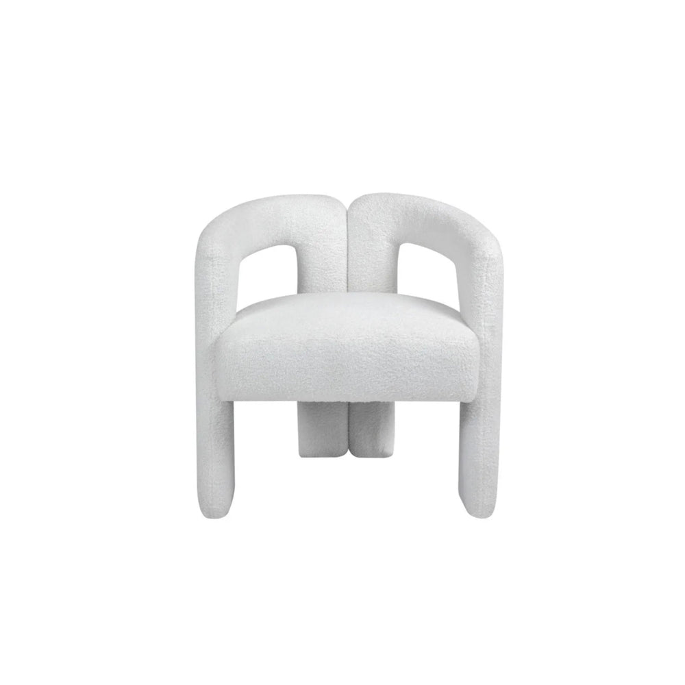 Teddy Fabric Open Back Lounge Chair