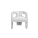 Teddy Fabric Open Back Lounge Chair