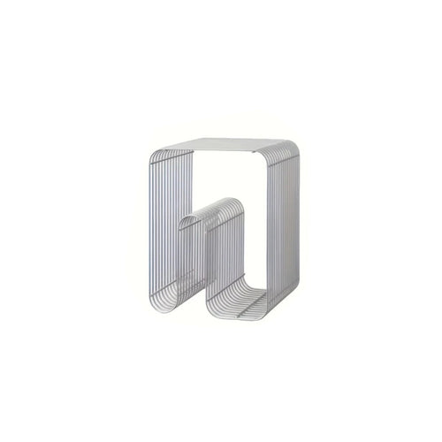 Geometric patterned magazine rack