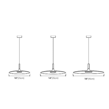 Danish Minimalist Aluminium Dish Ceiling Light