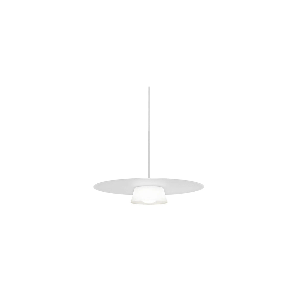 Thin Round Metal Plate Pendant Ceiling Light