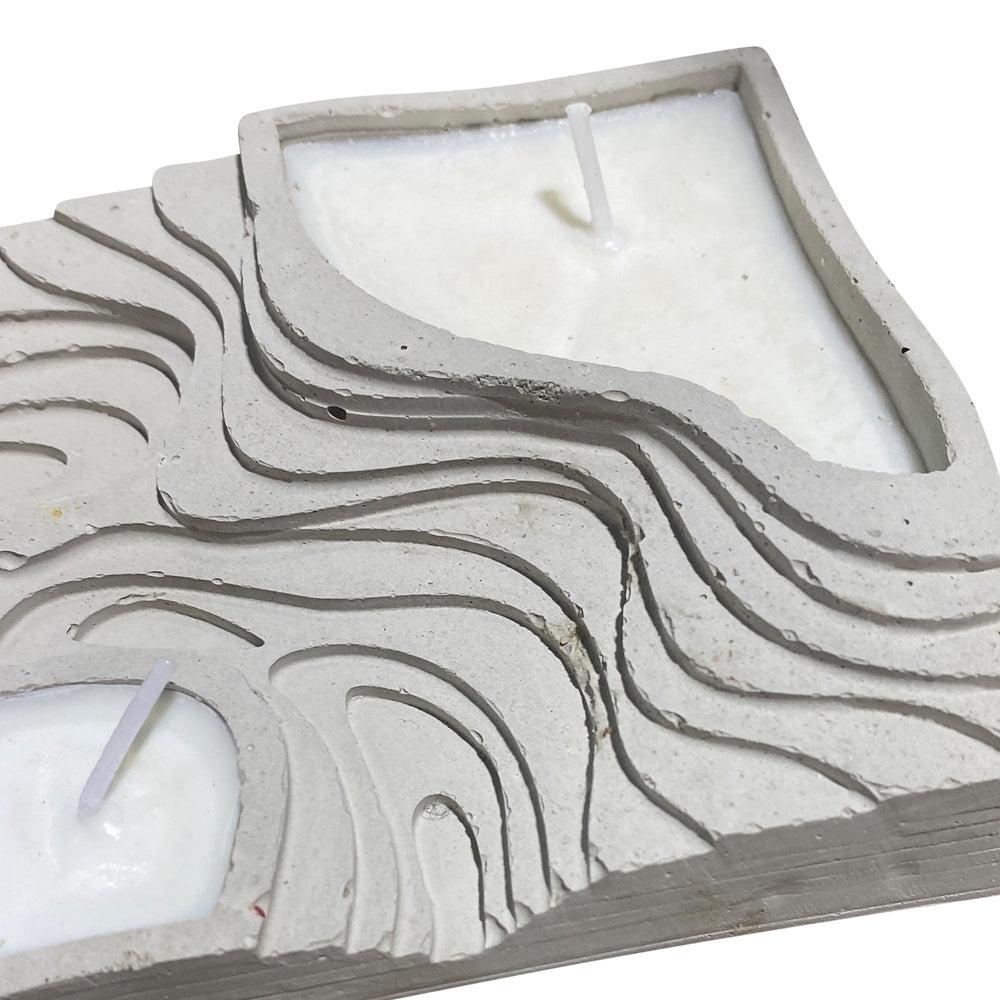 Caos Motē Topographic Double Candle