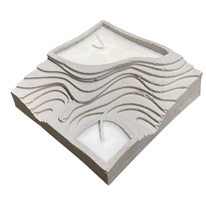 Caos Motē Topographic Double Candle