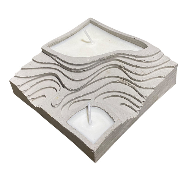 Caos Motē Topographic Double Candle