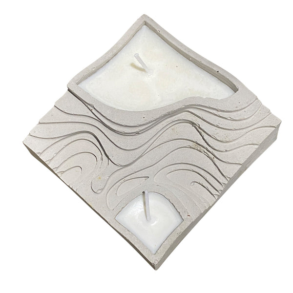 Caos Motē Topographic Double Candle