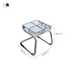 Translucent Glass Block Coffee Table
