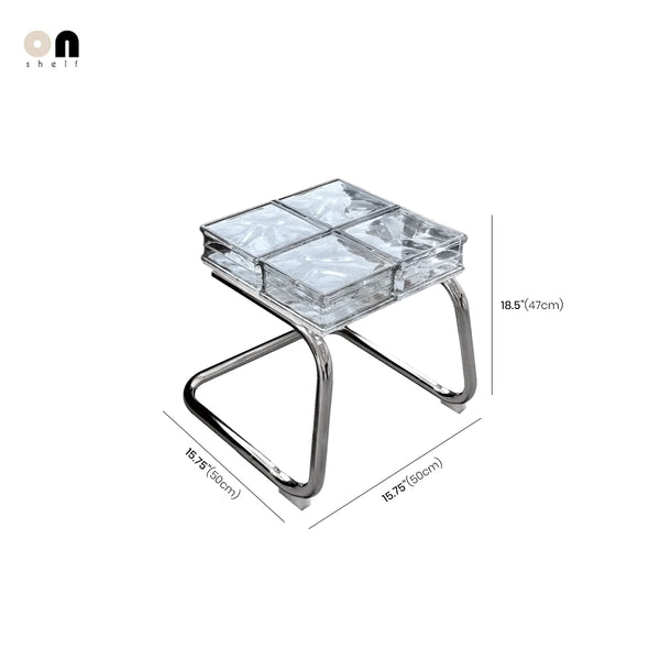 Translucent Glass Block Coffee Table