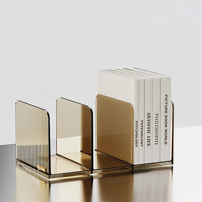 Transparent ABS Bookend Stand