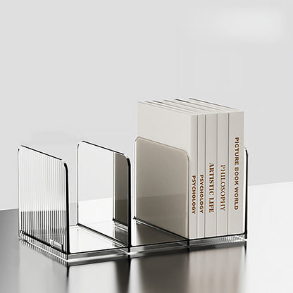 Transparent ABS Bookend Stand