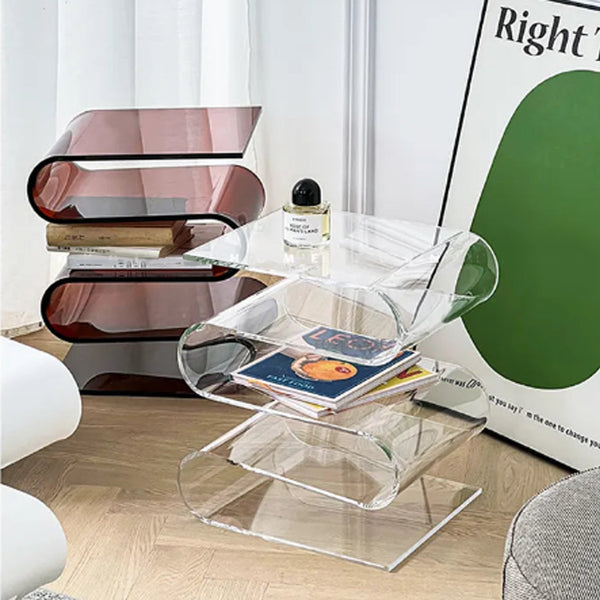 de homê Acrylic Geometric Side Table