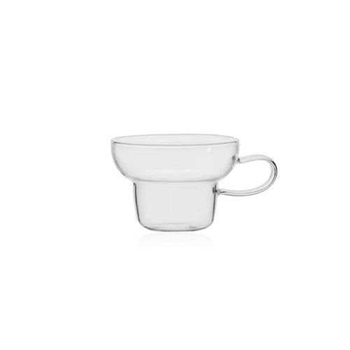 Transparent Colored Glass Retro Mug