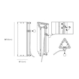 Triangle DIY Style Acrylic Panel Sunset Table Lamp
