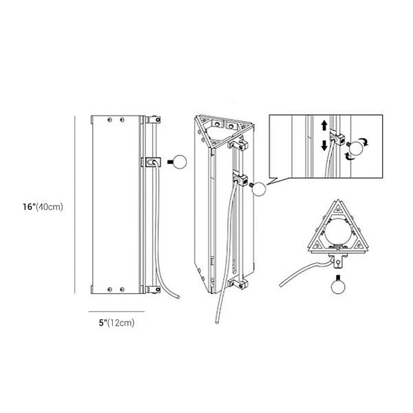 Triangle DIY Style Acrylic Panel Sunset Table Lamp