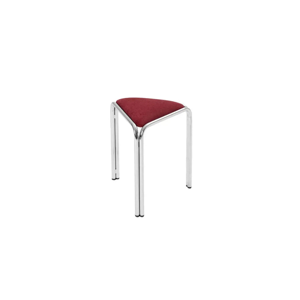 Triangle Stainless Steel Vintage Accent Stool