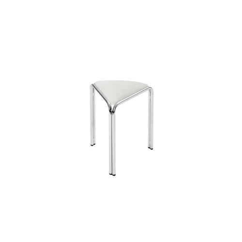 Triangle Stainless Steel Vintage Accent Stool