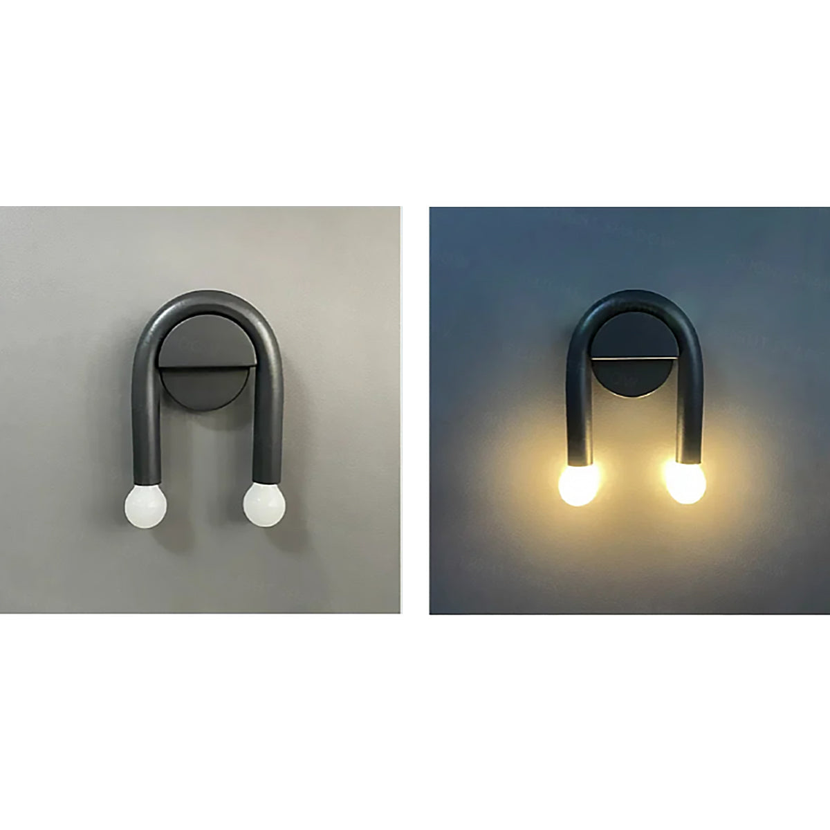 U Pipe Design Nordict Wall Fixture Lamp