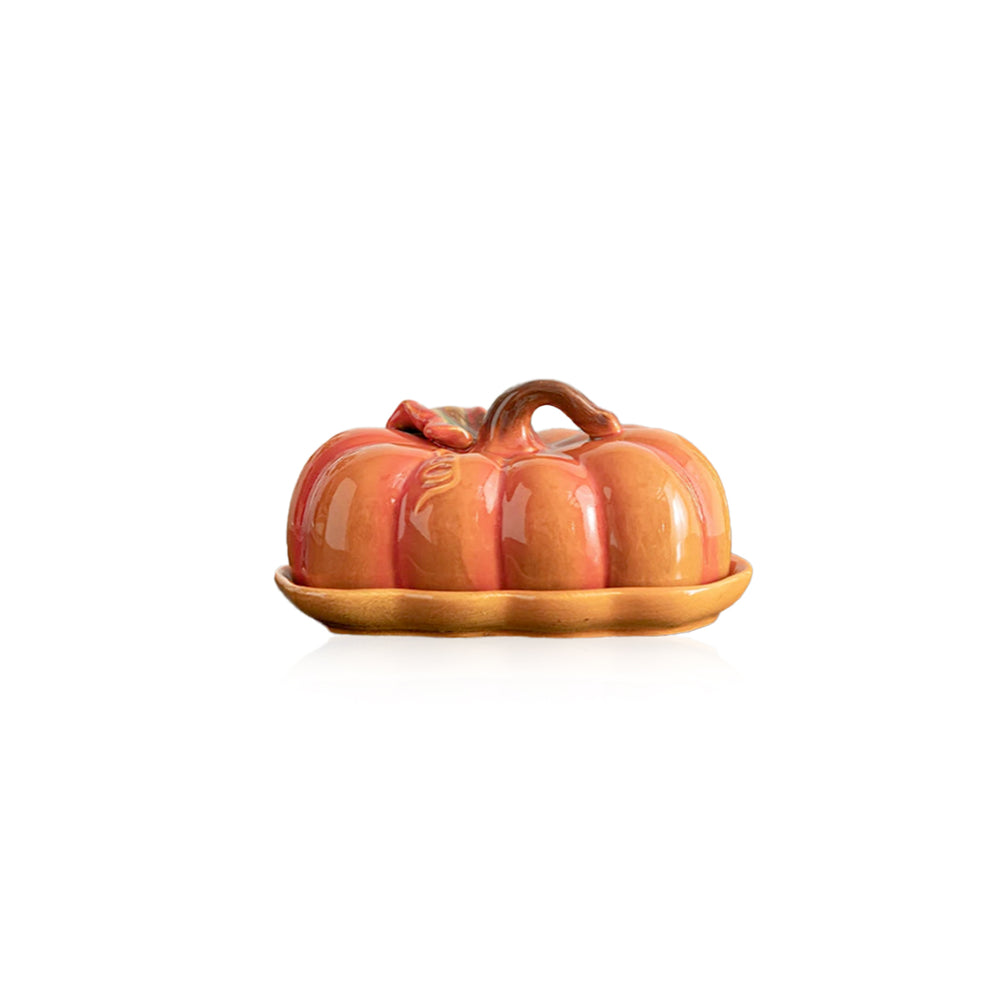 Pumpkin Ceramic Lid Dining Plate