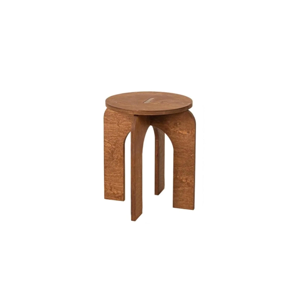 Vintage Cross-Leg Low Stool