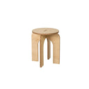 Vintage Cross-Leg Low Stool