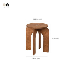 Vintage Cross-Leg Low Stool