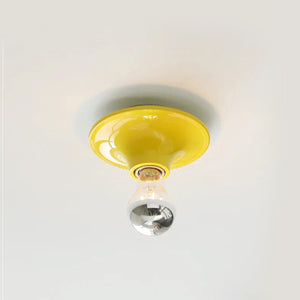 Vintage Industrial Exposed Dish Wall Ceiling Lamp