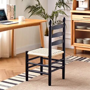 Yū Tokyo Vintage Japanese Solid Wood Rope Woven Chair