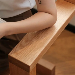 Vintage Solid Oak Wood S Chair