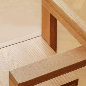 Vintage Solid Oak Wood S Chair